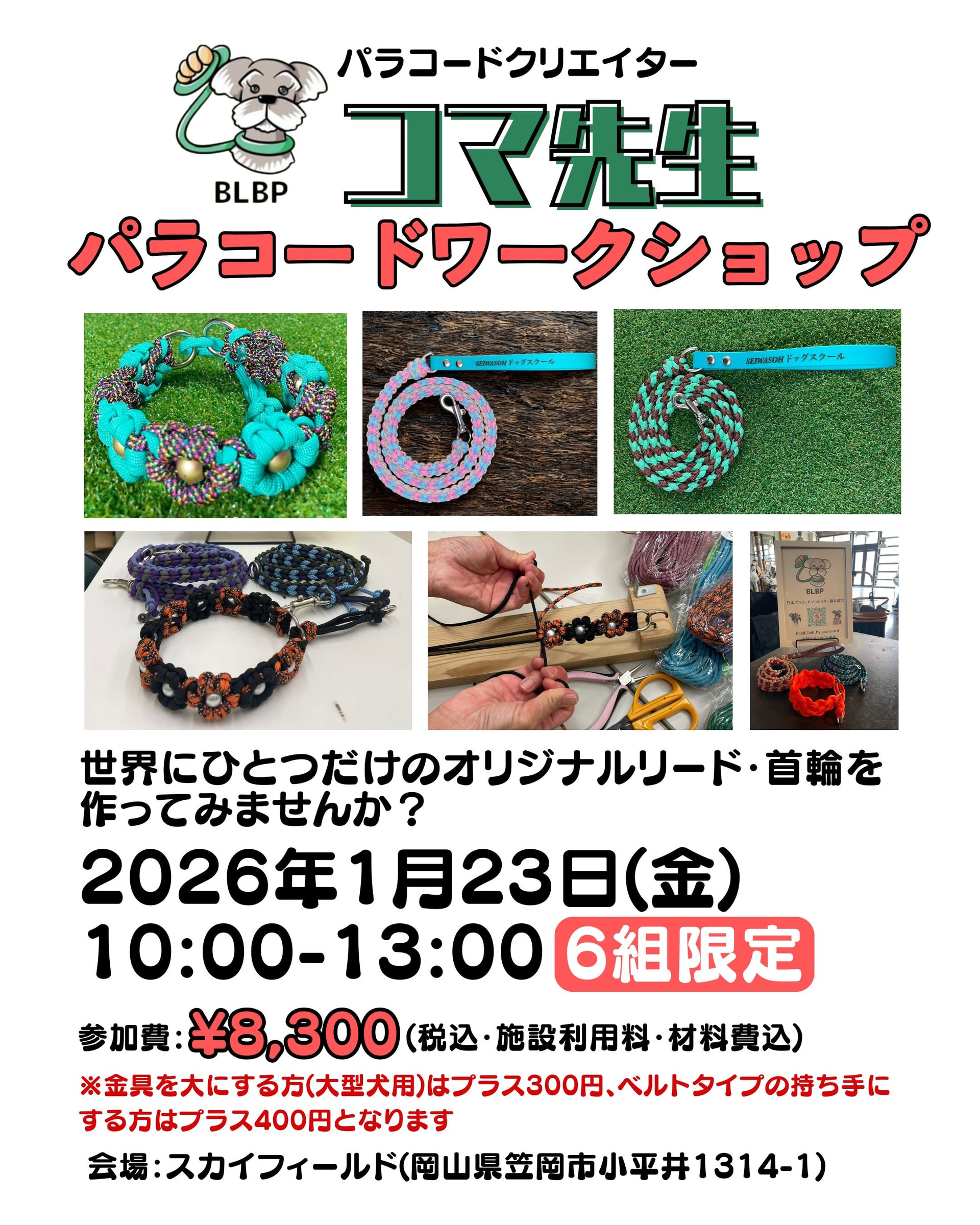 コマ先生パラコードワークショップを岡山県で開催！ 🎨✨